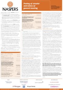 Naspers prepares investors for global listing