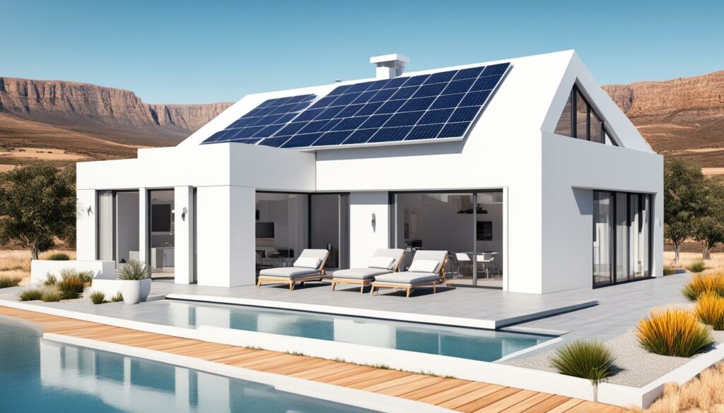 How many solar panels do I need for a 4 bedroom house in South Africa