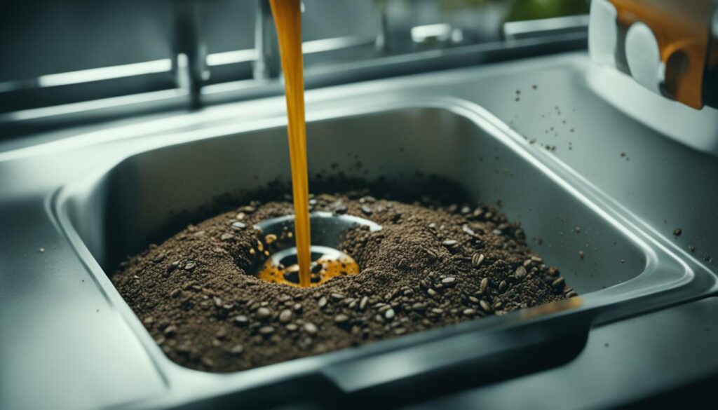 coffee grounds garbage disposal