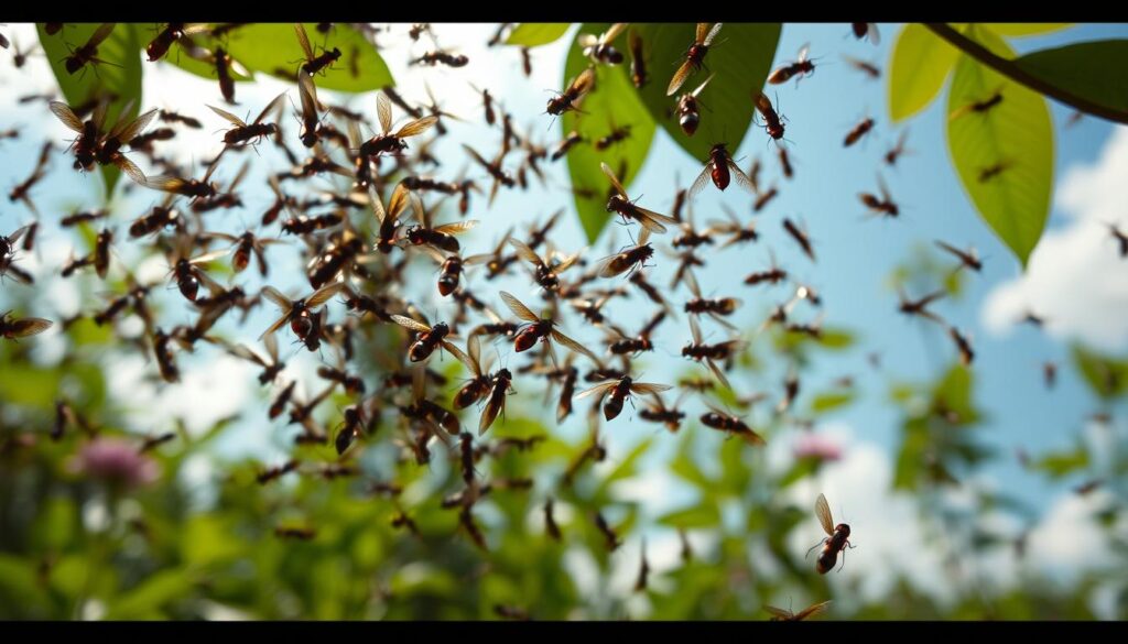 Termite swarm
