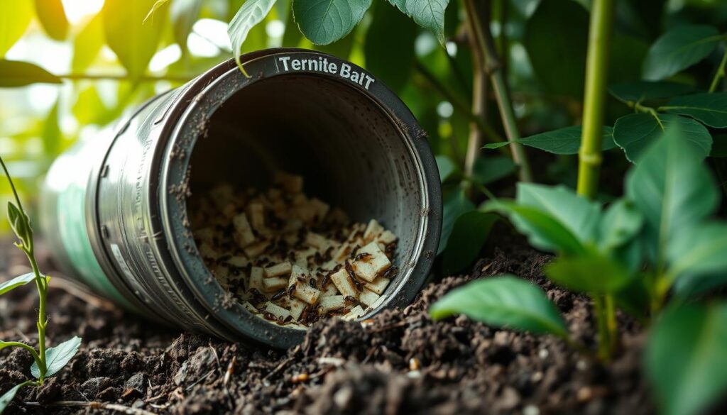 how do termite bait stations work