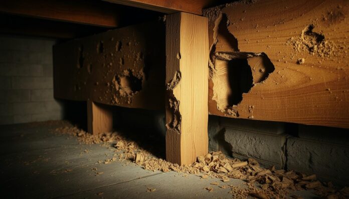 how much termite damage is too much