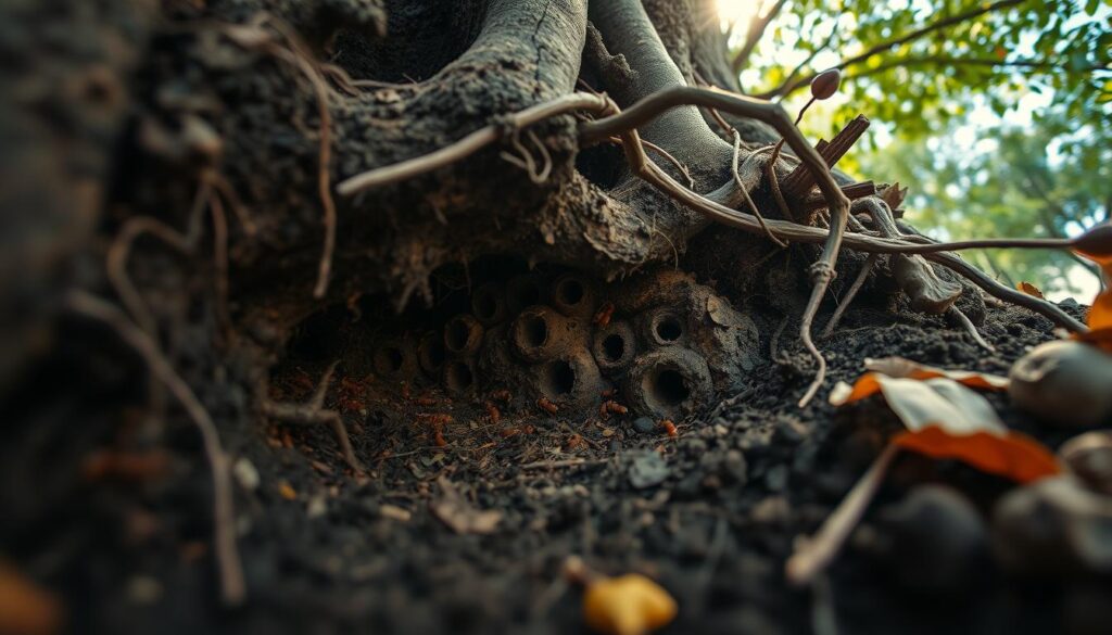 how to find termite nests