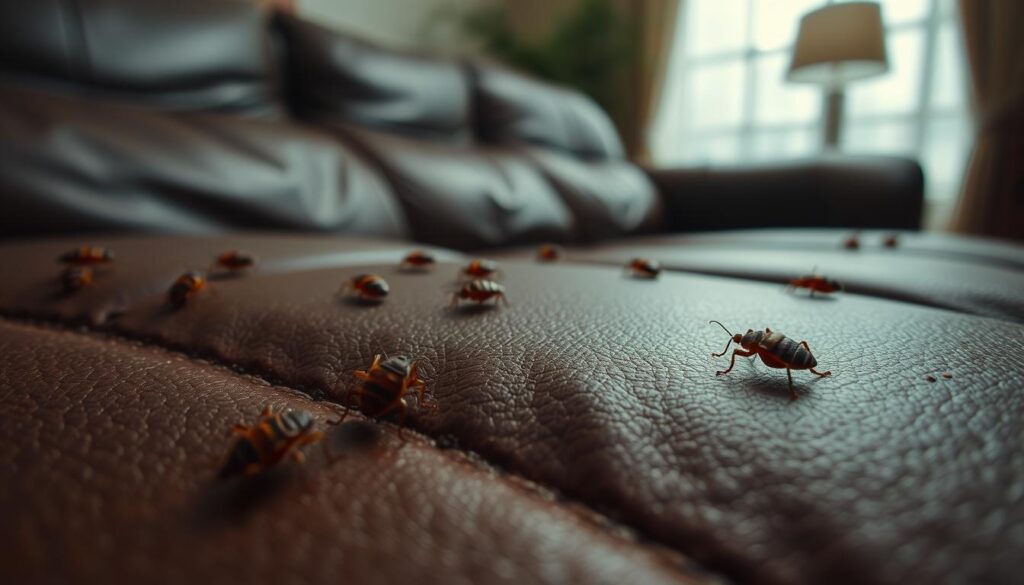 do bed bugs like leather