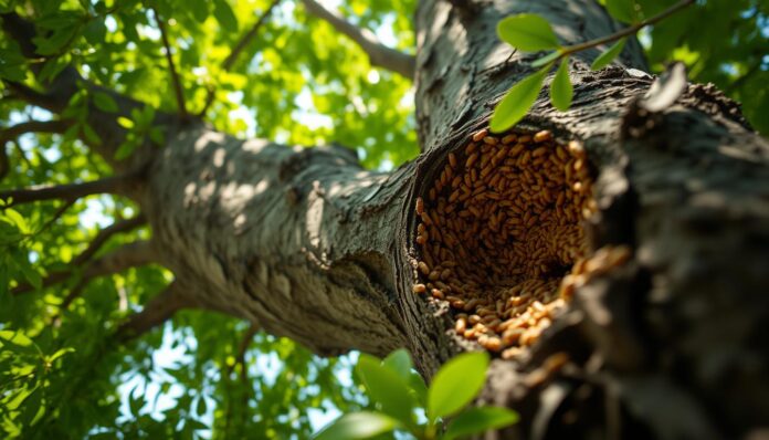 will termites eat live trees