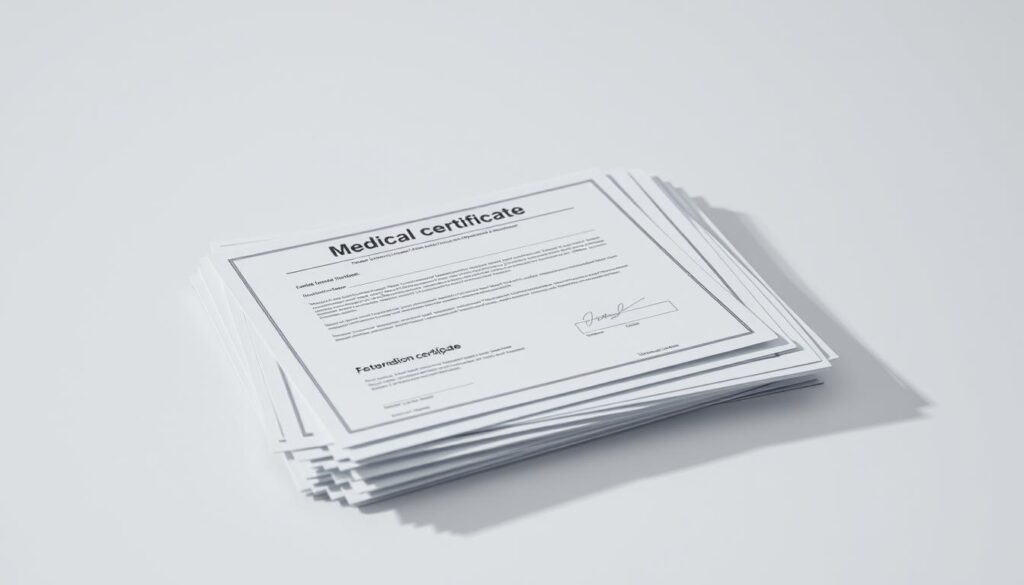 employee medical certificates