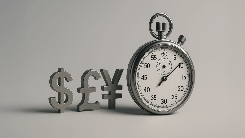 Currency fluctuations and timing