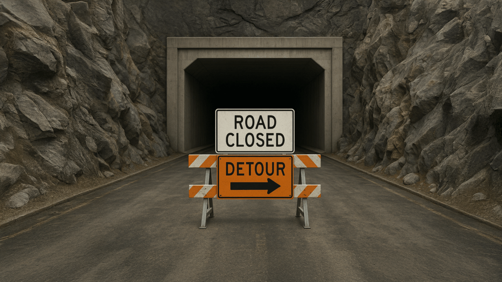 Huguenot Tunnel temporary closure