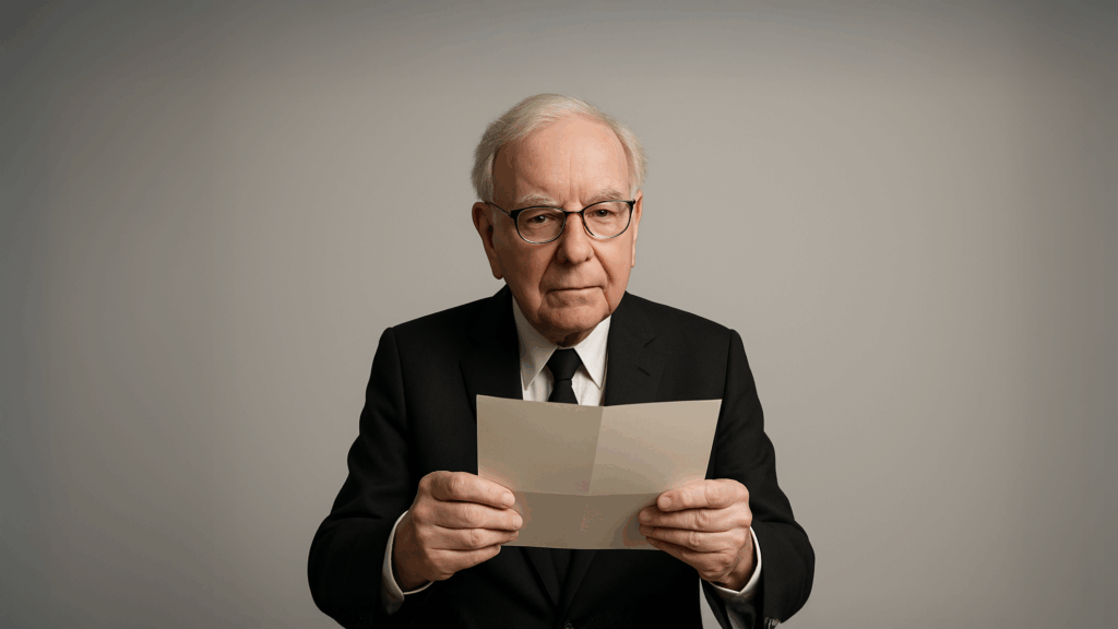 Warren Buffett's last letter