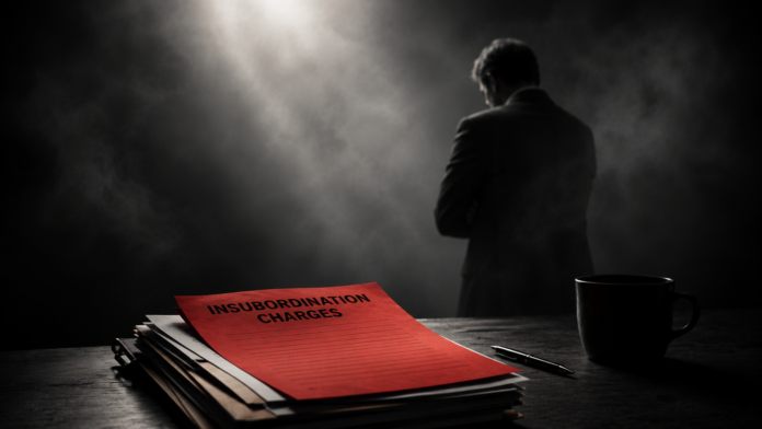 Exaggerating insubordination charges