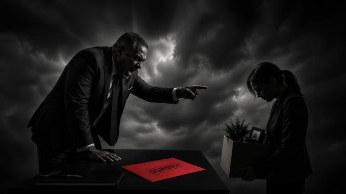 Firing employees in anger